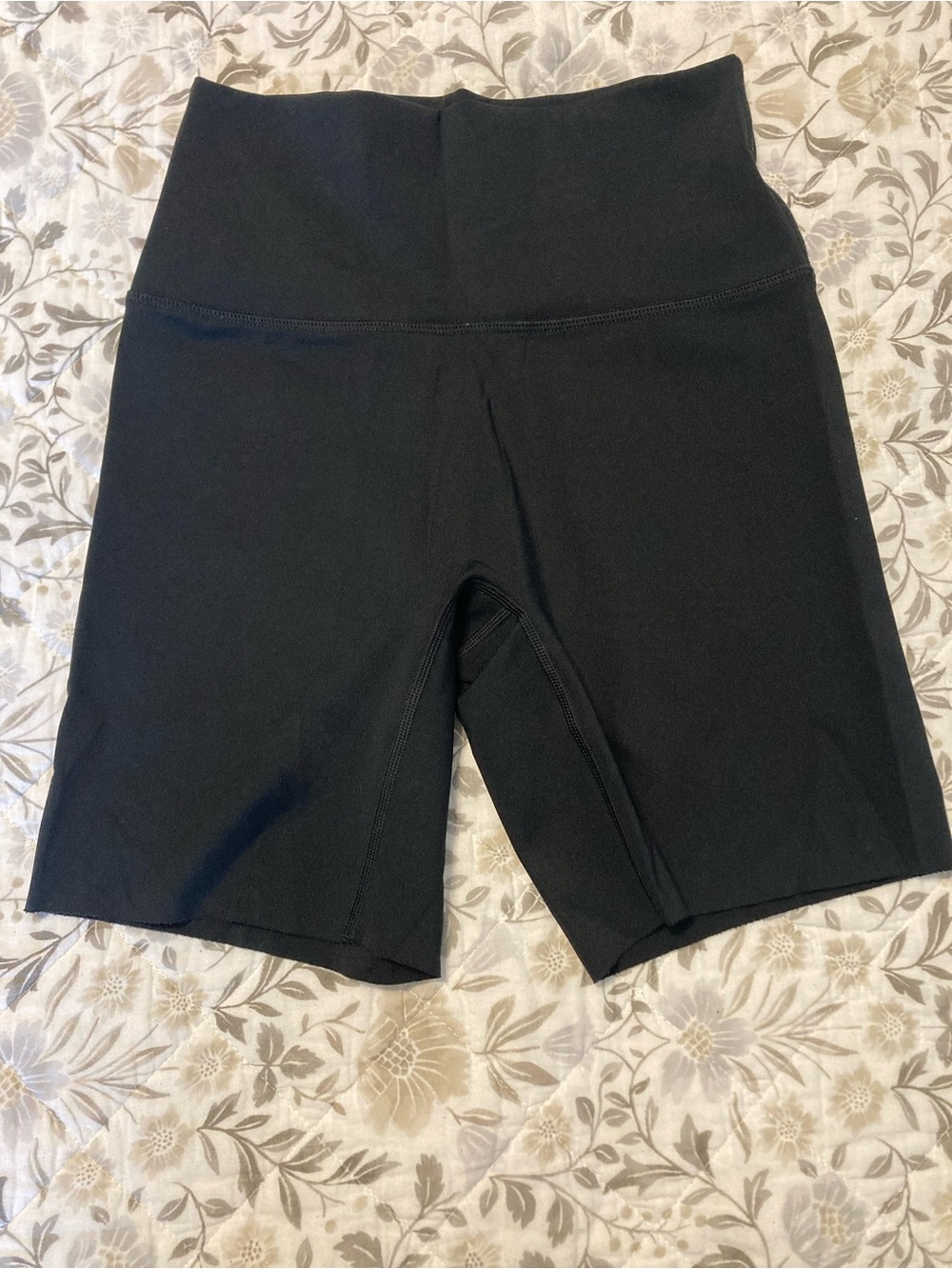aerie Black High-Rise Bike Shorts